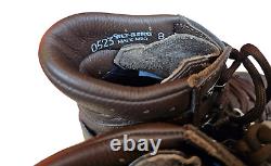 Super Grade Altberg Brown Leather Vibram Sole British Combat Boots Size 8M #21