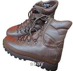 Super Grade Altberg Brown Leather Vibram Sole British Combat Boots Size 8M #21