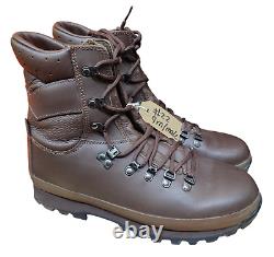 Super Grade Altberg Brown Leather Vibram Sole British Combat Boots Size 9M #22