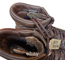 Super Grade Altberg Brown Leather Vibram Sole British Combat Boots Size 9M #22