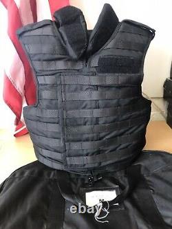 Tactical Black Molle Body Armour With Filler/plates Level 4 UKSF