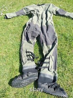 Typhoon Goretex Drysuit Military Grade Large With Boots Stiff Zips