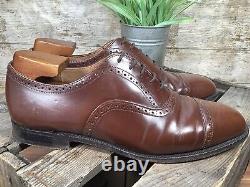UK8F Church's'Legate' Custom Grade Handmade In England Brown Oxford Shoes -EU42