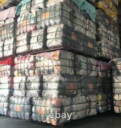 UKs largest Modern clothes bales, 55 kilo summer bales ready for export grade A