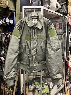 US Army USAF Alpha Industries Flight Jacket Grade 1 Used Size XL 100% Aramid