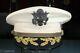 Us Post Ww2 Army Officer's Field Grade Named Dress White Visor Hat Cap 7 1/4