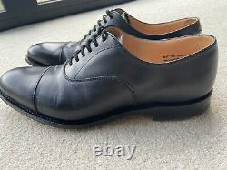 USED TWICE Churchs Dubai Leather Oxford shoe Black UK size 8 Custom Grade 80F