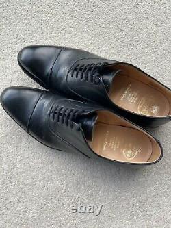 USED TWICE Churchs Dubai Leather Oxford shoe Black UK size 8 Custom Grade 80F