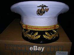 USMC US Marine Dress Officer Uniform Lot 44L 35L Field Grade Hat Cover and Sword