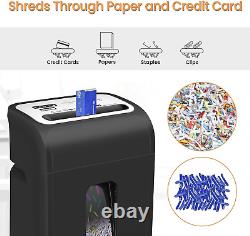 VidaTeco Cross-Cut Paper Shredder For Home Use, Heavy Duty 15-Sheet Shreds Level