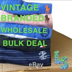 Vintage Branded Shirt, Jumper And Vest Job Lot Bulk Deal Wholesale Mixed Graded