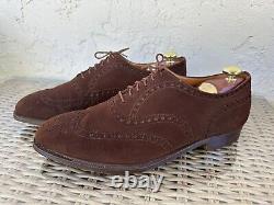 Vintage Church's Brown Real Cape Buck Suede Brogues Mens 14C/UK 13C Custom Grade