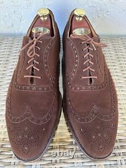 Vintage Church's Brown Real Cape Buck Suede Brogues Mens 14C/UK 13C Custom Grade