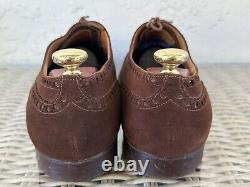 Vintage Church's Brown Real Cape Buck Suede Brogues Mens 14C/UK 13C Custom Grade