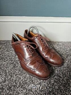 Vintage Church's Custom Grade Brogues Shoes Men's UK 8 EU 42 Brown Oxford