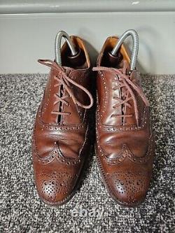 Vintage Church's Custom Grade Brogues Shoes Men's UK 8 EU 42 Brown Oxford