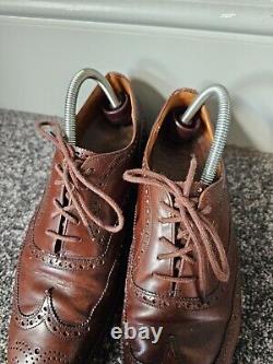 Vintage Church's Custom Grade Brogues Shoes Men's UK 8 EU 42 Brown Oxford