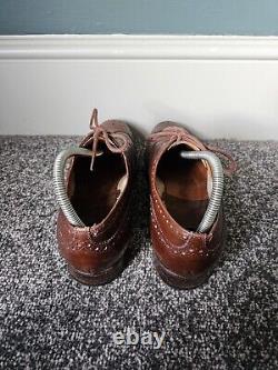 Vintage Church's Custom Grade Brogues Shoes Men's UK 8 EU 42 Brown Oxford