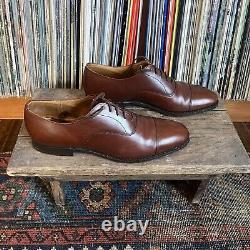 Vintage Church's Custom Grade Brown Cap Toe Shoes Oxford Made In England 9.5