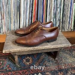 Vintage Church's Custom Grade Brown Cap Toe Shoes Oxford Made In England 9.5