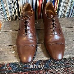 Vintage Church's Custom Grade Brown Cap Toe Shoes Oxford Made In England 9.5