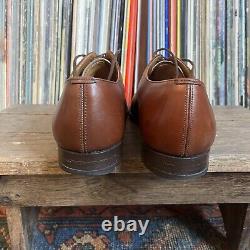 Vintage Church's Custom Grade Brown Cap Toe Shoes Oxford Made In England 9.5