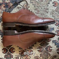 Vintage Church's Custom Grade Brown Cap Toe Shoes Oxford Made In England 9.5