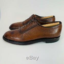 Vintage Famous Churchs Custom Grade Ranch Oxhide Brown Derby Shoes Mens 9 B