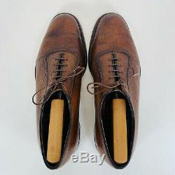 Vintage Famous Churchs Custom Grade Ranch Oxhide Brown Derby Shoes Mens 9 B