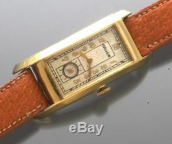 Vintage Grade 355 Gruen Dress Watch Ca1940s Extra Long Rectangular Case