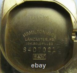 Vintage Hamilton PELHAM 10k Gold GF Mens Dress Watch 19J Grade 753 1950