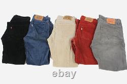 Vintage Levis Corduroy Trousers Pants Job Lot Wholesale Grade A Minus x50-Lot796