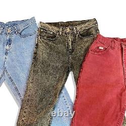 Vintage Mixed Branded Mom/Womens Jeans GRADE B (20KG SEALED SACK) WHOLESALE