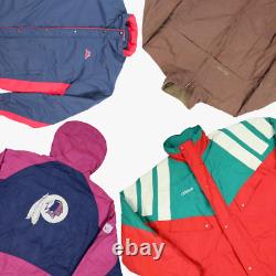 Vintage Wholesale Branded Jackets Adidas Nike Fila etc Job Lot Grade A X15