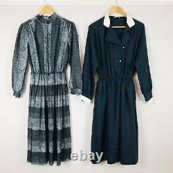 Vintage Wholesale Job Lot #E 20 x 70s Long Sleeve Winter Dresses A Grade