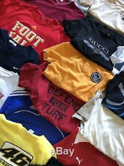 Vintage Wholesale Job Lot Sports & Designer Branded T-shirts X 70 Grade A