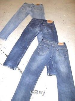 Vintage Wholesale Lot 1000kg Levi 501 Blue Denim Jeans Grade A/B Mix
