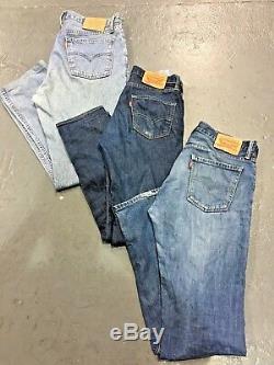 Vintage Wholesale Lot Levi Mixed Series Blue Denim Jeans Grade A B C x 500