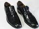 Vtg Churchs Custom Grade Shoes 12c Black Slip On Loafers Made In England