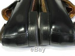 Vtg Churchs Custom Grade Shoes 12C Black Slip on Loafers Made in England