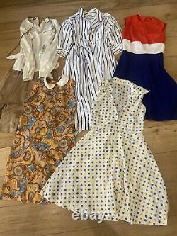 Wholesale Job Lot 41 X True Vintage Dresses 60s 70s 80s Grade A