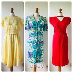Wholesale Job Lot #A 48 x 70s 80s Floral Stripe Summer Shirt Dresses A Grade