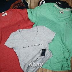 Wholesale Job Lot Mens Womens Tommy Hilfiger Vintage T-Shirts Tops X25 Grade A