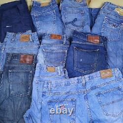 Wholesale Job Lot Mens Womens Vintage Branded Jeans and Chinos Mix X32 Grade A