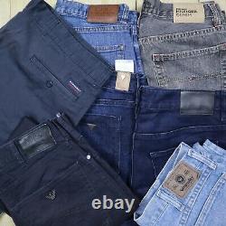 Wholesale Job Lot Vintage Branded Jeans and Cotton Trousers Mix X27 Grade A