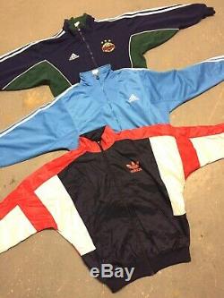Wholesale Vintage Retro Sport Brand Jacket Track Tops Mixed Grade 90s 00s X 100