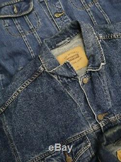 Wholesale Vintage branded denim jackets levis lee wrangler grade A-B x 25