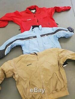 Wholesale job lot branded jackets mainly colombia mixed grade x 100