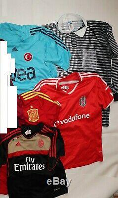 Wholesale lot 100 X used football / soccer shirts jerseys, A/B Grade JOBLOT