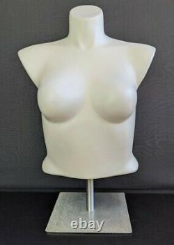 Women Mannequin XL Plus Size Half Body Torso Dress Form Commercial Grade